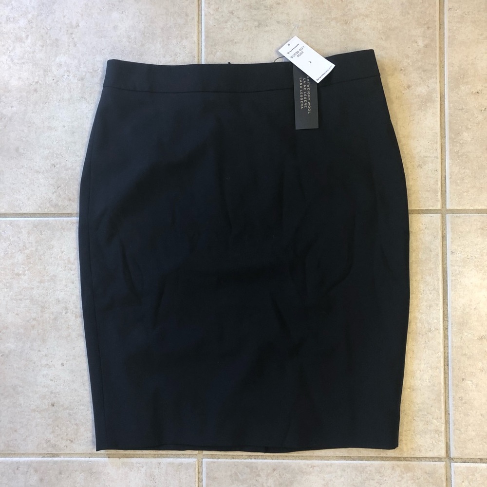 Banana Republic black wool skirt 2 BNWT
